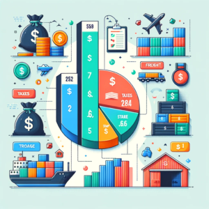 Gráfico explicativo sobre tarifas e impostos na importação no Brasil