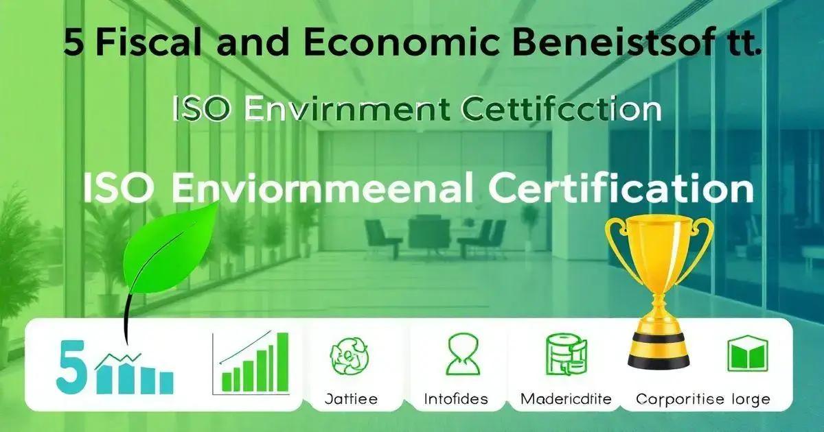 5 Benefícios Fiscais e Econômicos da Certificação Ambiental ISO