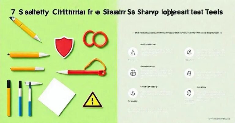 7 Critérios de Segurança para Apontadores e Objetos Cortantes