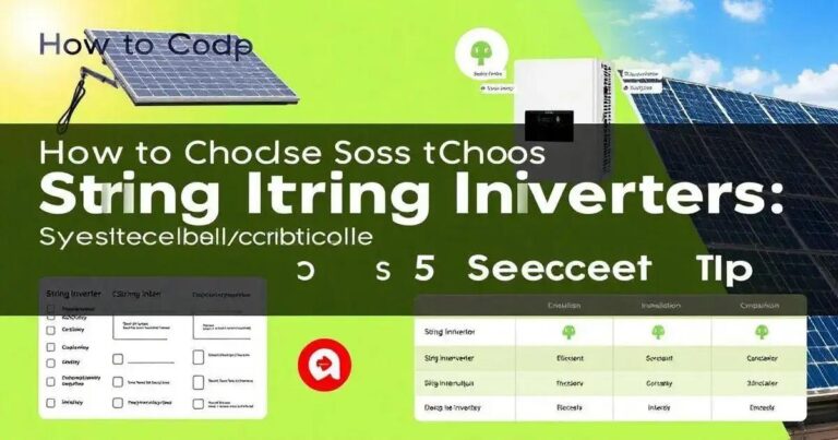 Como Escolher Inversores String para Sistemas Fotovoltaicos: 5 Dicas Essenciais