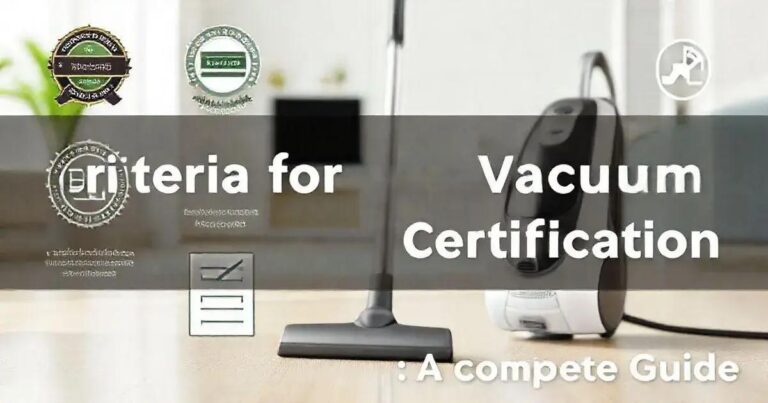 Critérios de Certificação para Aspiradores: Guia Completo