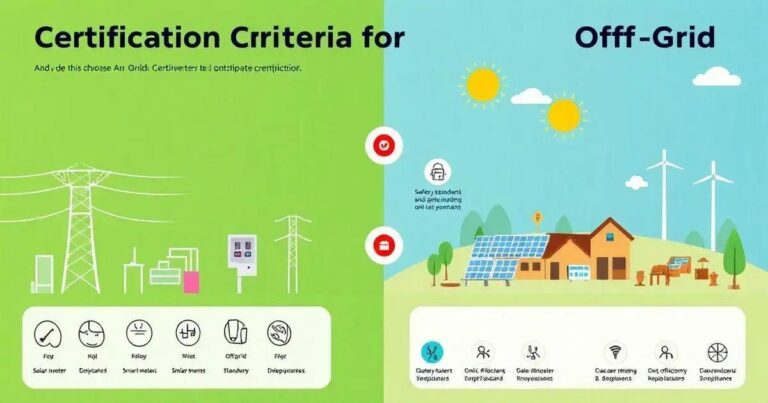 Critérios de Certificação para Inversores Solares: On-Grid e Off-Grid