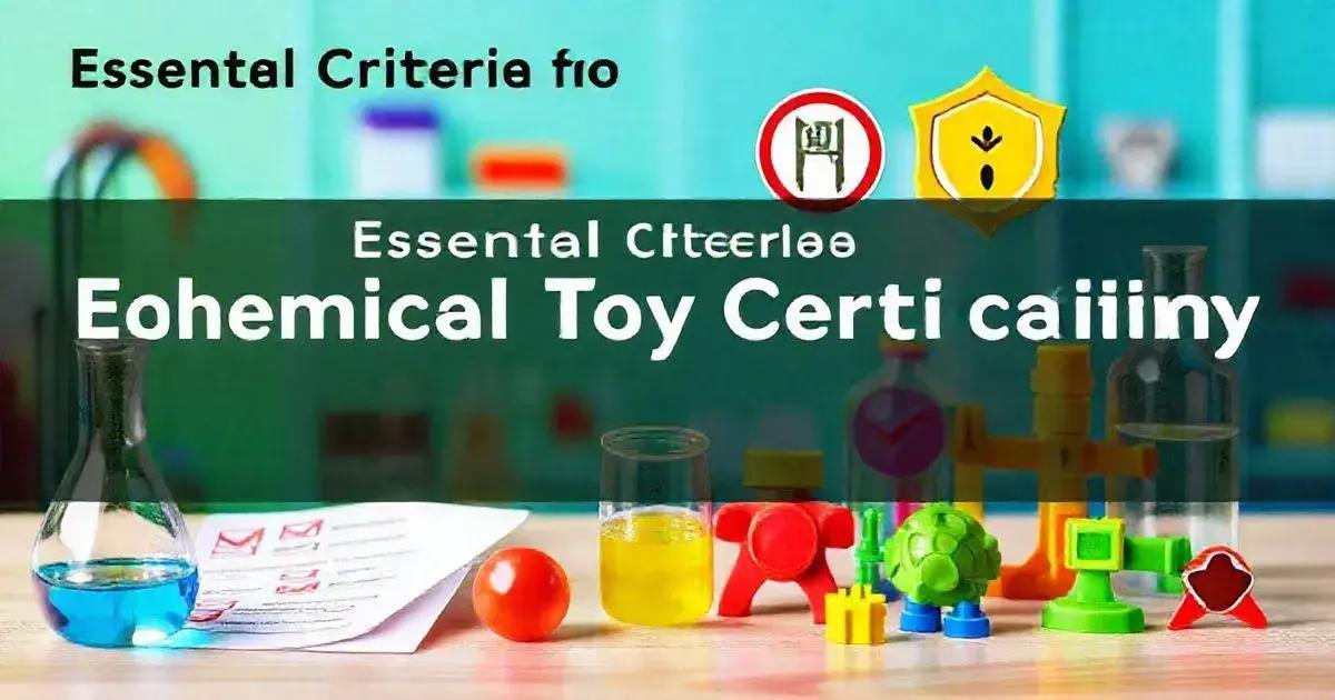 Critérios Essenciais para Certificação de Brinquedos Químicos