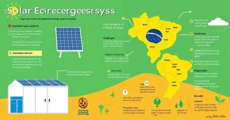Critérios Essenciais para Sistemas de Armazenamento de Energia Solar no Brasil
