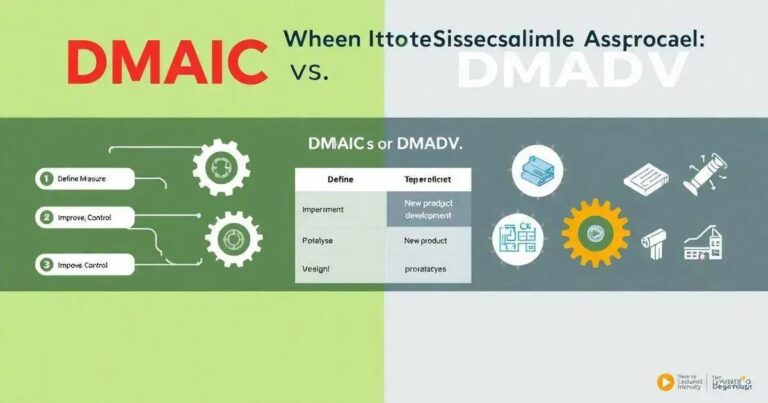 DMAIC vs DMADV: Quando Usar Cada Abordagem do Six Sigma