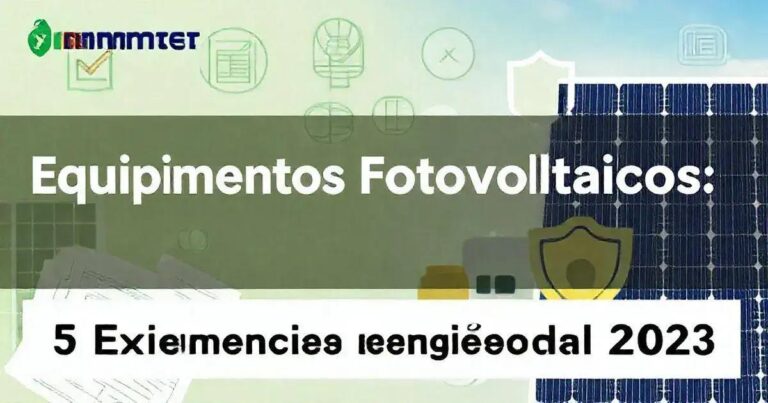 Equipamentos Fotovoltaicos: 5 Exigências do Inmetro para 2023