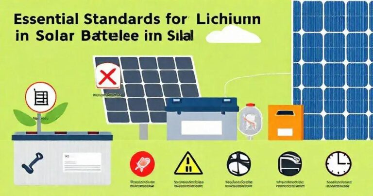 Normas Essenciais para Baterias de Lítio em Geração Solar
