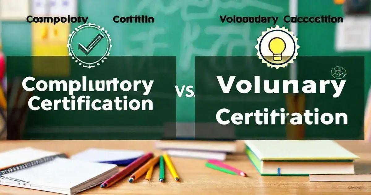 Vantagens da certificação voluntária