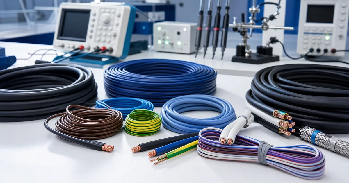 Fios, cabos e cordões elétricos em ensaio para certificação INMETRO