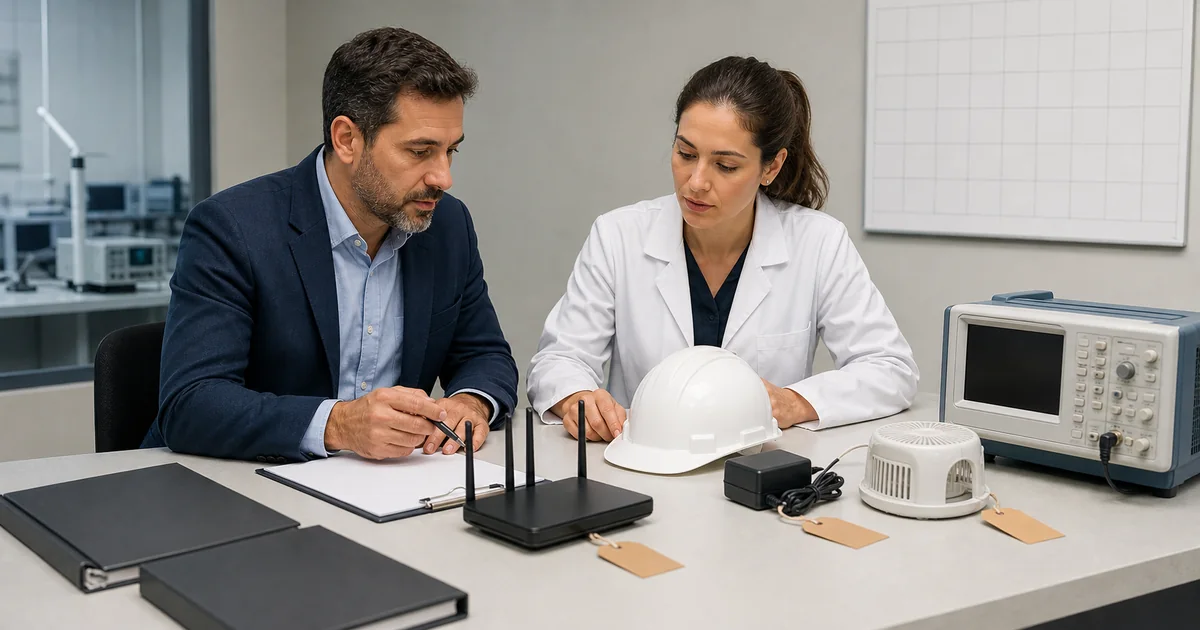 Gestor e engenheira organizam o acompanhamento de amostras e prazos em laboratorio